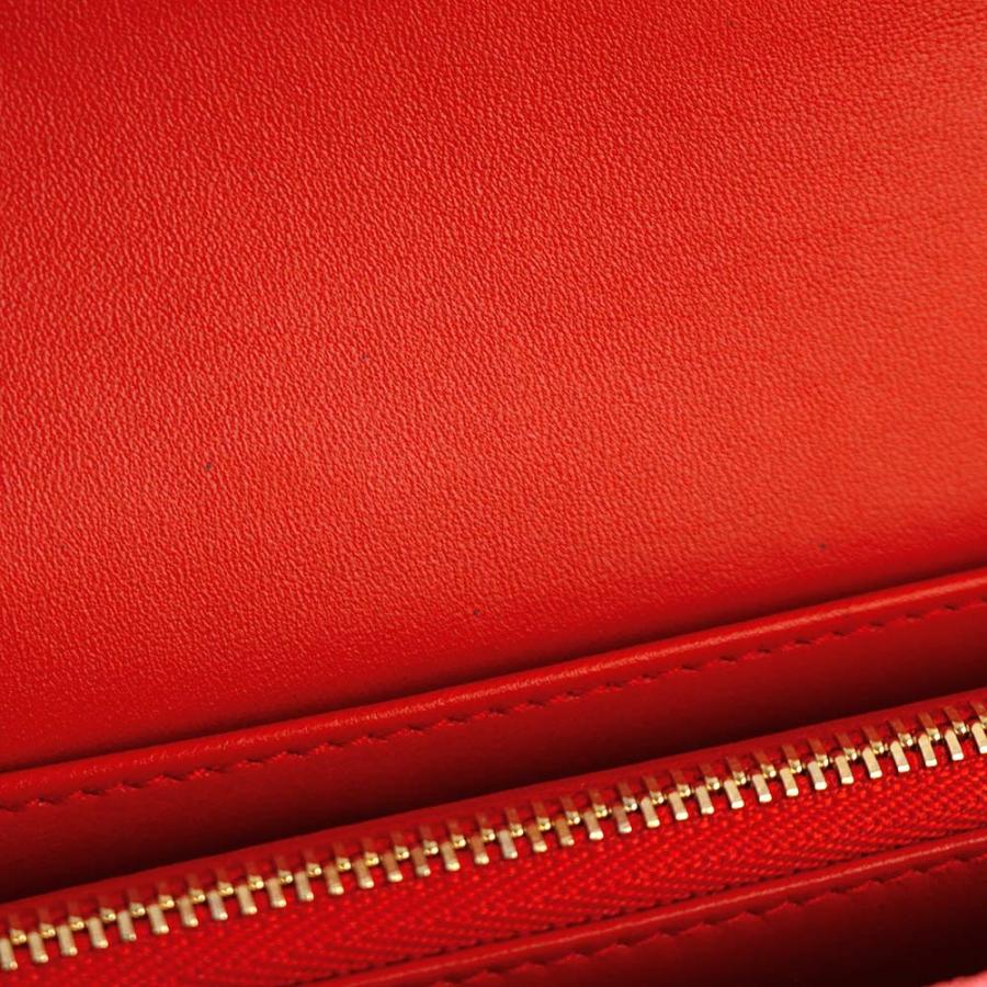 （新品・未使用品）BVLGARI ブルガリ 287272 ブルガリ ブルガリ BB ロゴクリップ ラージウォレット グレインカーフレザー ピンク レッド 二つ折り長財布 箱付の画像