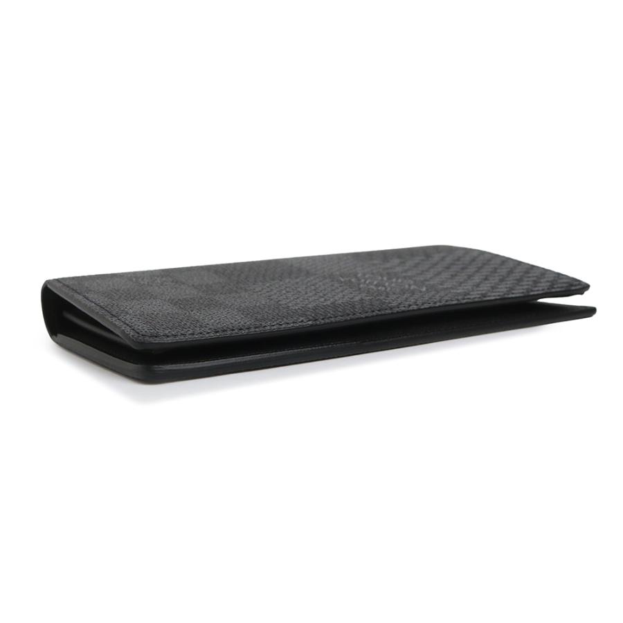 （新品・未使用品）LOUIS VUITTON ルイ ヴィトン N60436 ポルトフォイユ ブラザ NM ダミエグラフィット 3D ブラック 二つ折り長財布 シルバー金具 箱付の画像