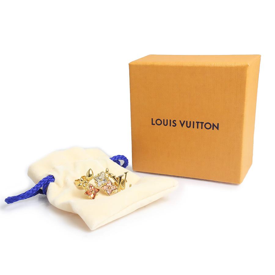 （新品・未使用品）LOUIS VUITTON ルイ ヴィトン M00786 ピュス ルルグラム ゴールド ピンク クリア ピアス 箱付の画像