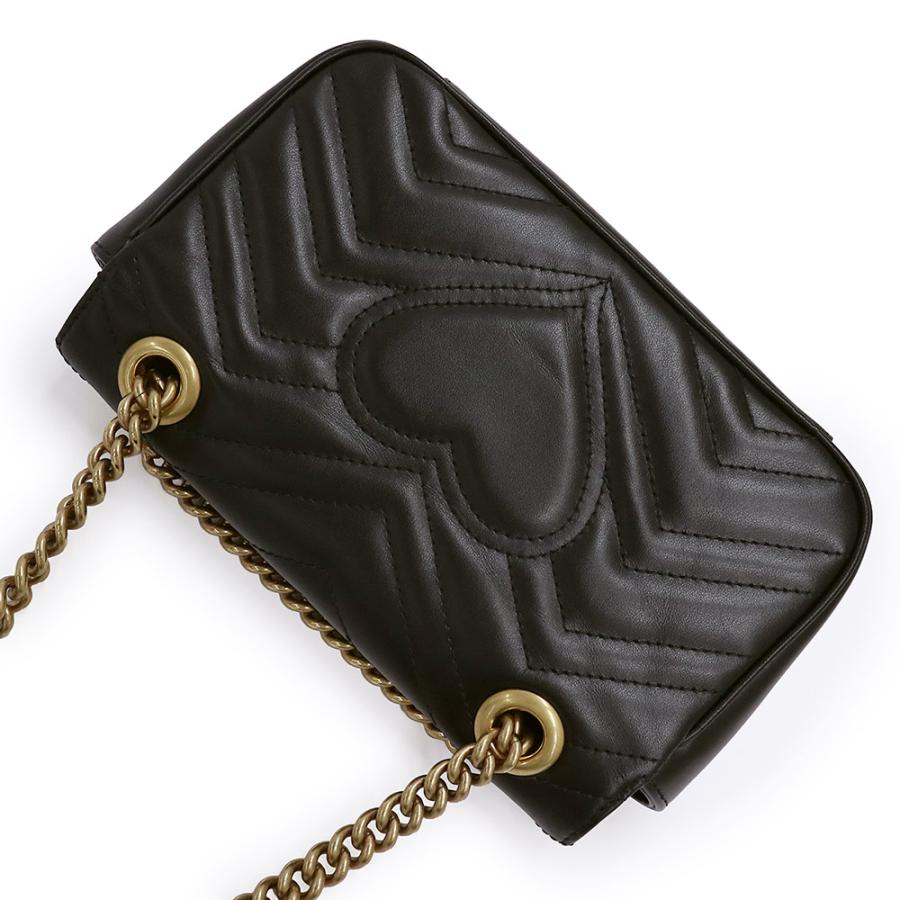 GUCCI チェーンショルダーバッグ ブラック 値下げ GUCCI（グッチ） （未使用 展示品）GUCCI 446744 GGマーモント カーフ