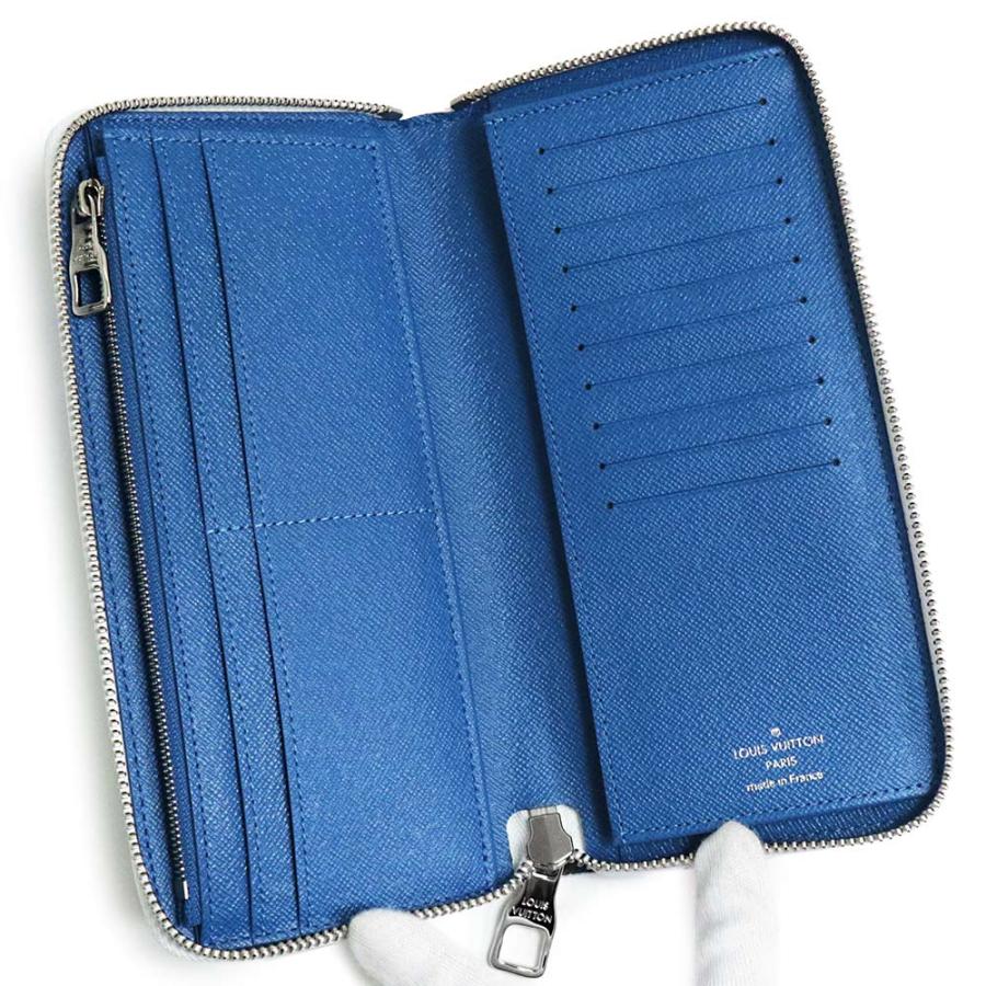（新品・未使用品）LOUIS VUITTON ルイ ヴィトン M80499 ジッピーウォレット ヴェルティカル ウォーターカラー モノグラム ホワイト 長財布 シルバー金具 箱付の画像
