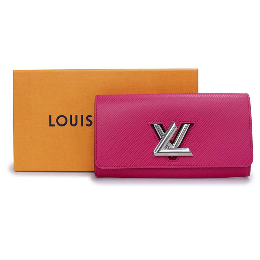 （新品・未使用品）LOUIS VUITTON ルイ ヴィトン M62362 ポルトフォイユ ツイスト エピレザー ホットピンク 長財布 シルバー金具 箱付の画像