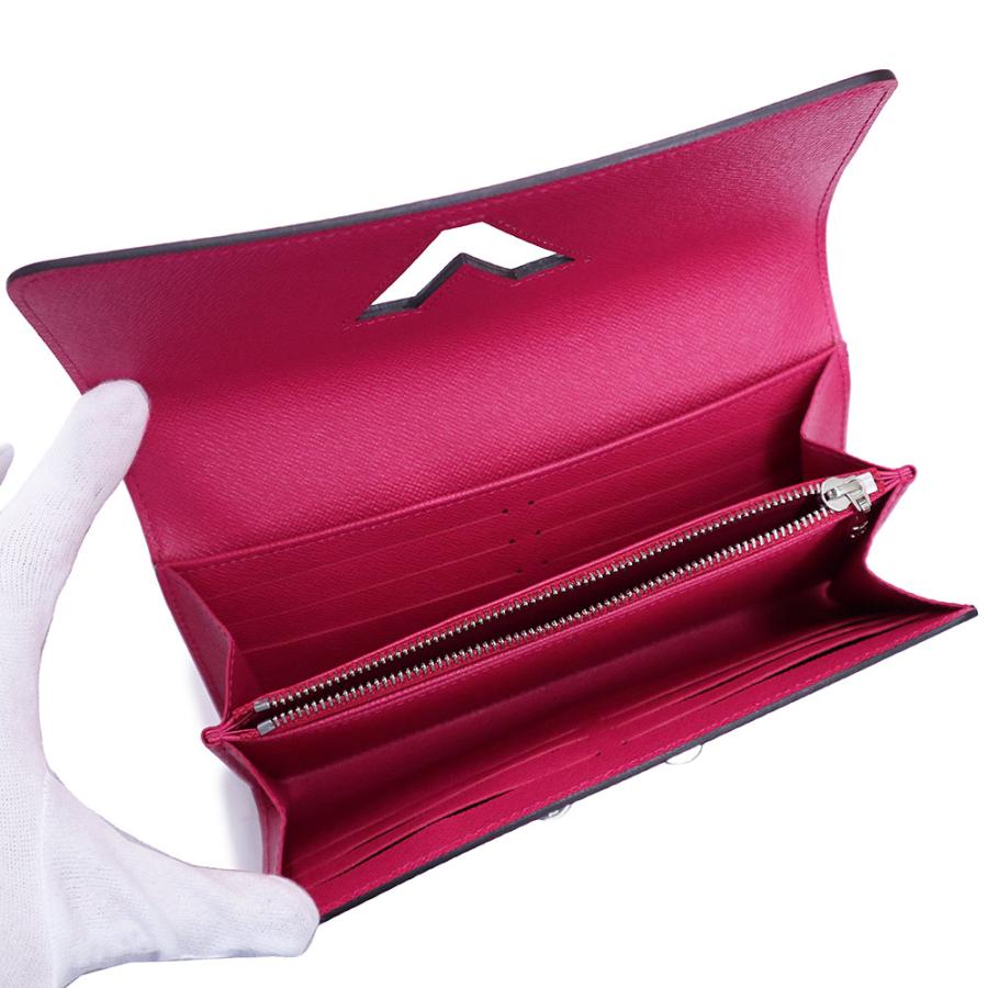 （新品・未使用品）LOUIS VUITTON ルイ ヴィトン M62362 ポルトフォイユ ツイスト エピレザー ホットピンク 長財布 シルバー金具 箱付の画像