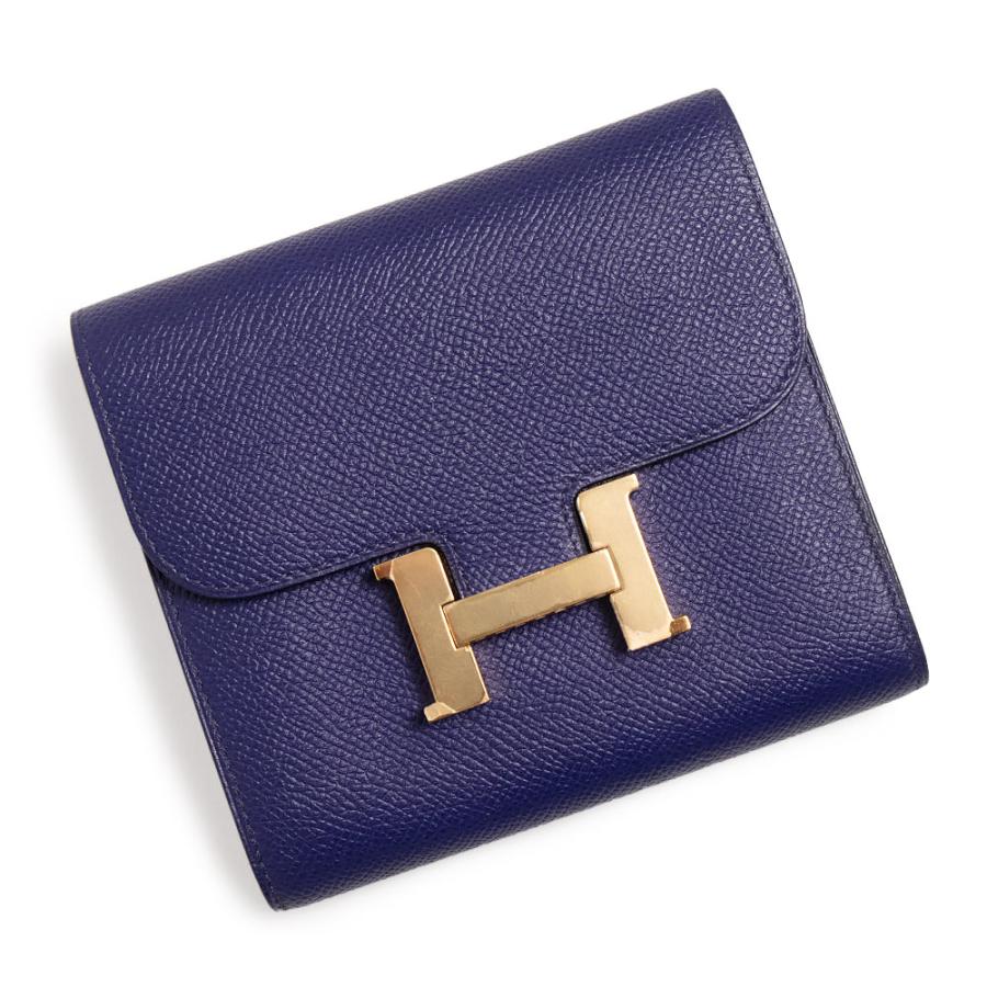 【美品】エルメス　コンスタンスコンパクト　ヴォーエプソン　折財布　1099 HERMES（エルメス） （未使用 展示品）HERMES コンスタンス コンパクト