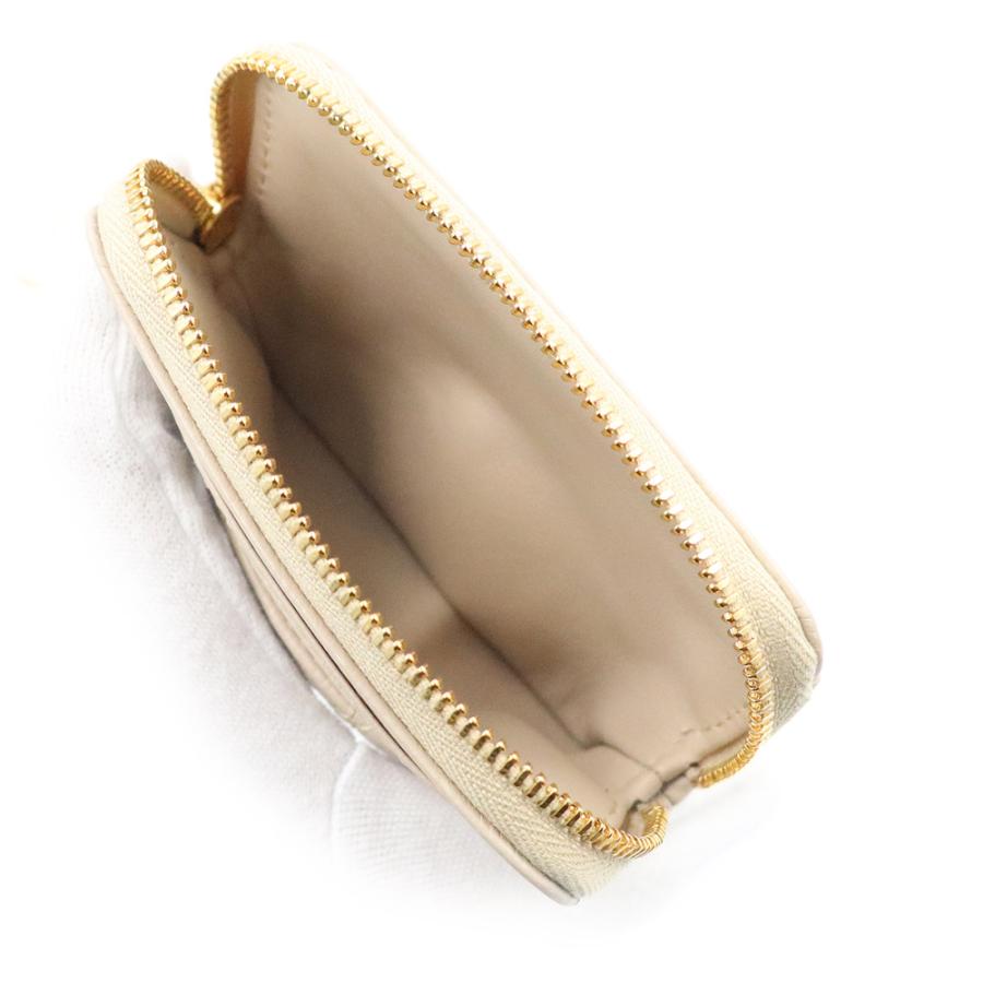 （新品・未使用品）Christian Dior クリスチャンディオール S5177UWHC Dior Caro Lavender ウォレット カーフスキン ベージュ コインケース 小銭入れ 財布の画像