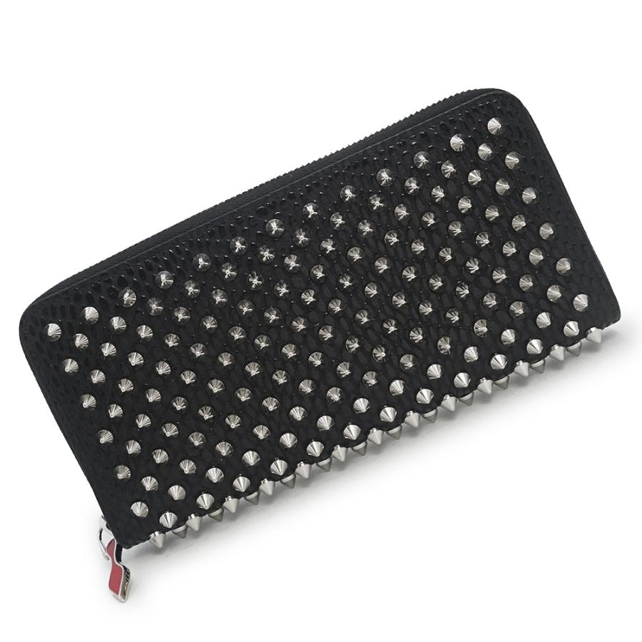 【美品】限定ルブタン　ケース　レザー　スタッズ　ラウンドファスナー　黒 Christian Louboutin（クリスチャンルブタン） （新品・未使用品