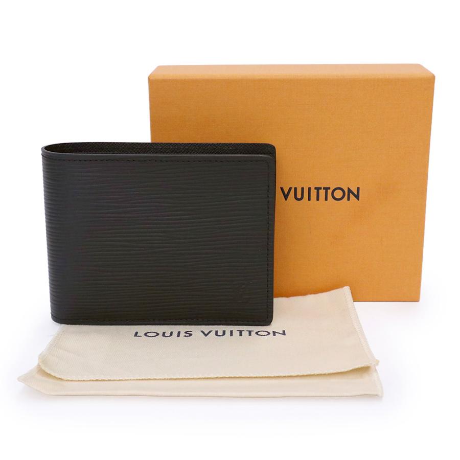 （新品・未使用品）LOUIS VUITTON ルイ ヴィトン M60662 ポルトフォイユ ミュルティプル エピレザー ノワール ブラック CT4176 二つ折り財布 札入れ 箱付の画像
