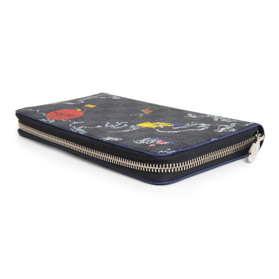 （新品・未使用品）LOUIS VUITTON ルイ ヴィトン N40204 ジッピー オーガナイザー NM ダミエグラフィット マップ ブラック 長財布 シルバー金具の画像