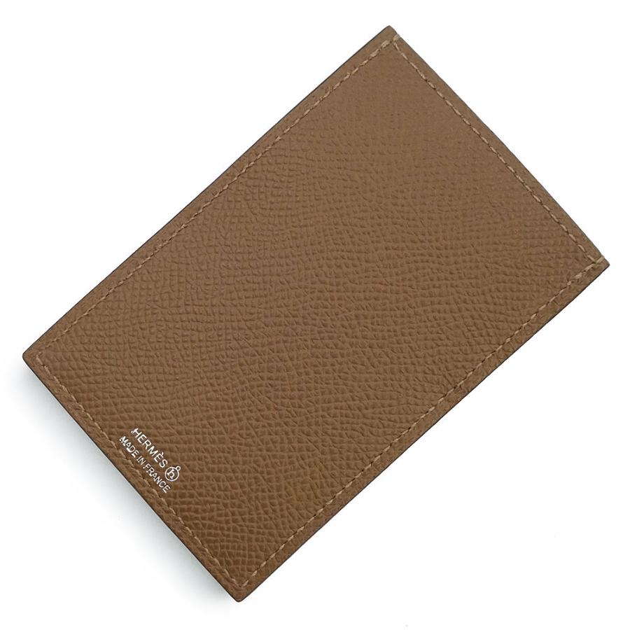 （新品・未使用品）HERMES エルメス プティアッシュ petit h 自然史 アリゲーター ヴォーエプソン シェーブルミゾール ブラウン ブルー カードケース 名刺入れの画像