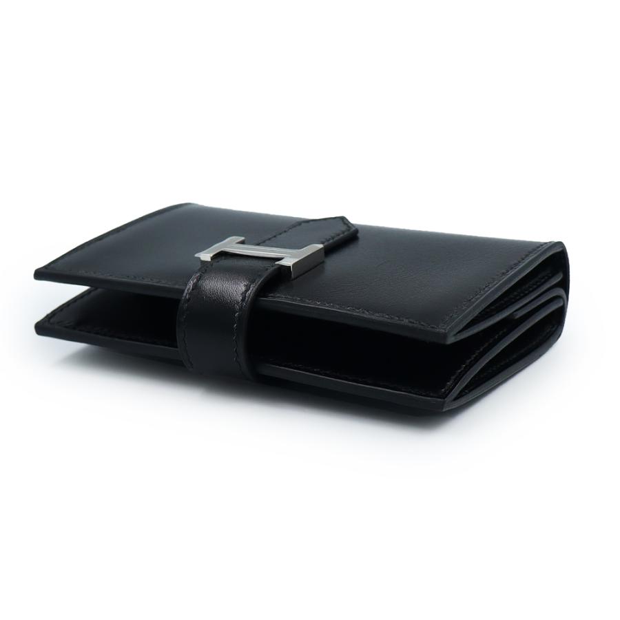 正規品◎マルジェラ期【HERMES】べアンスフレ ボックスカーフ □H刻印 黒 HERMES（エルメス） （未使用 展示品）HERMES ベアン ミニ ボックス