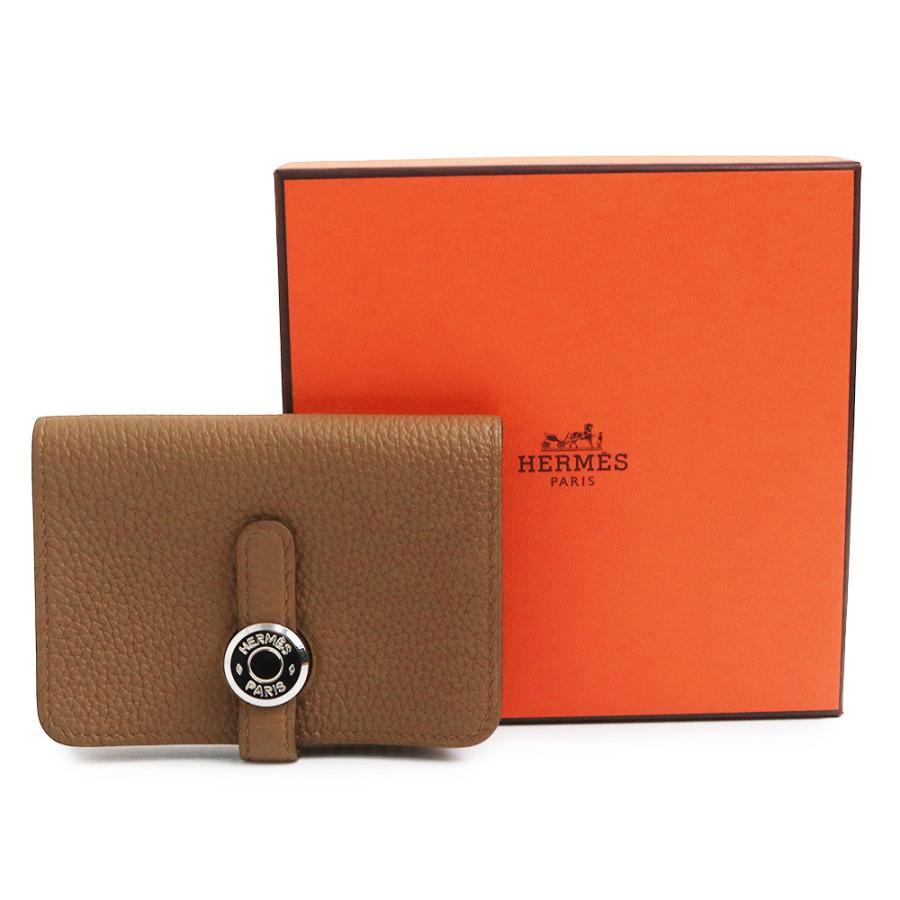 エルメス ドゴン トゴ Bronze Dore ブロンズドレ D刻印 カードケース 名刺入れ 定期入れ パスケース レザー シルバー金具 HERMES（未使用　展示品） HERMES（エルメス） （未使用 展示品）HERMES ドゴン トゴ Bronze Dore