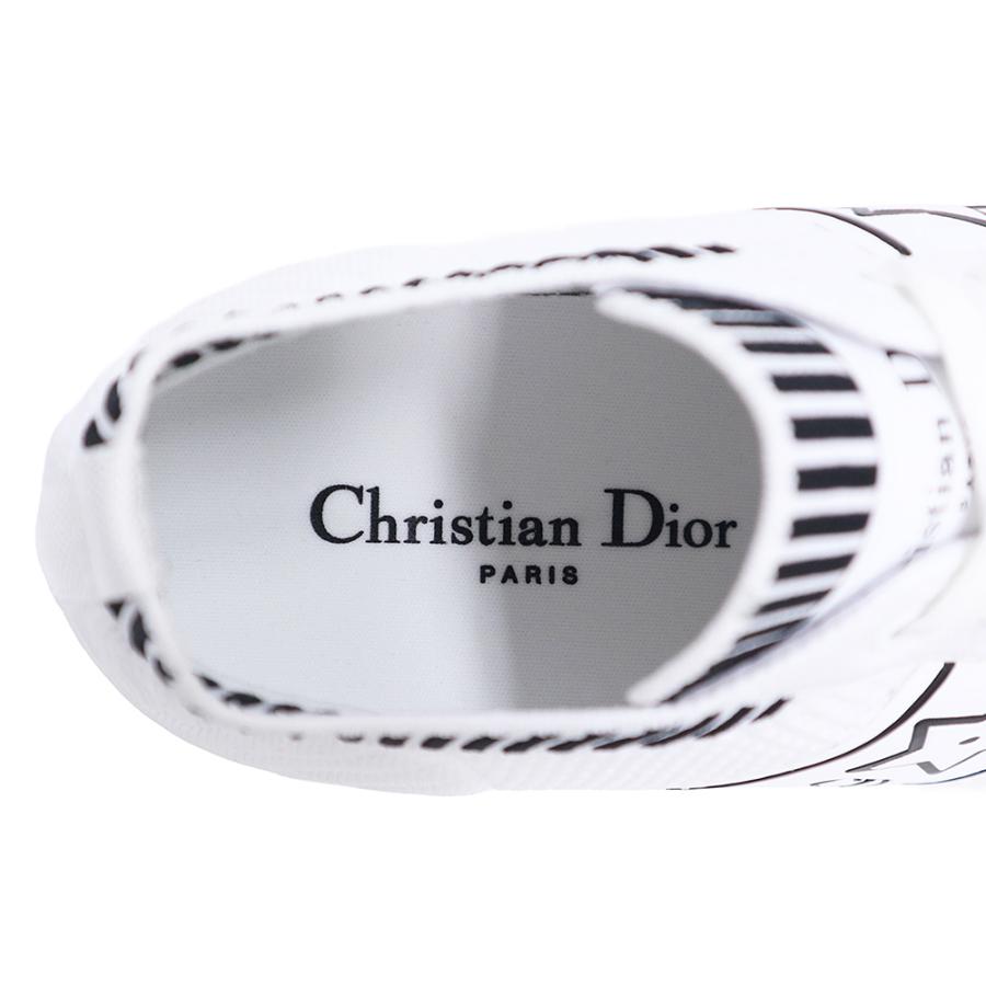 （新品・未使用品）Christian Dior クリスチャンディオール KCK416DSK Dior Star ディオールスター テクニカルファブリック ホワイト スニーカー 靴 #37 24 cmの画像