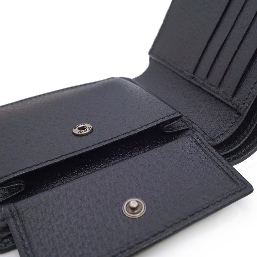 【未使用】GUCCI 二つ折り財布　オブザグリッド　黒 GUCCI（グッチ） （新品・未使用品）GUCCI オフザグリッド Off The