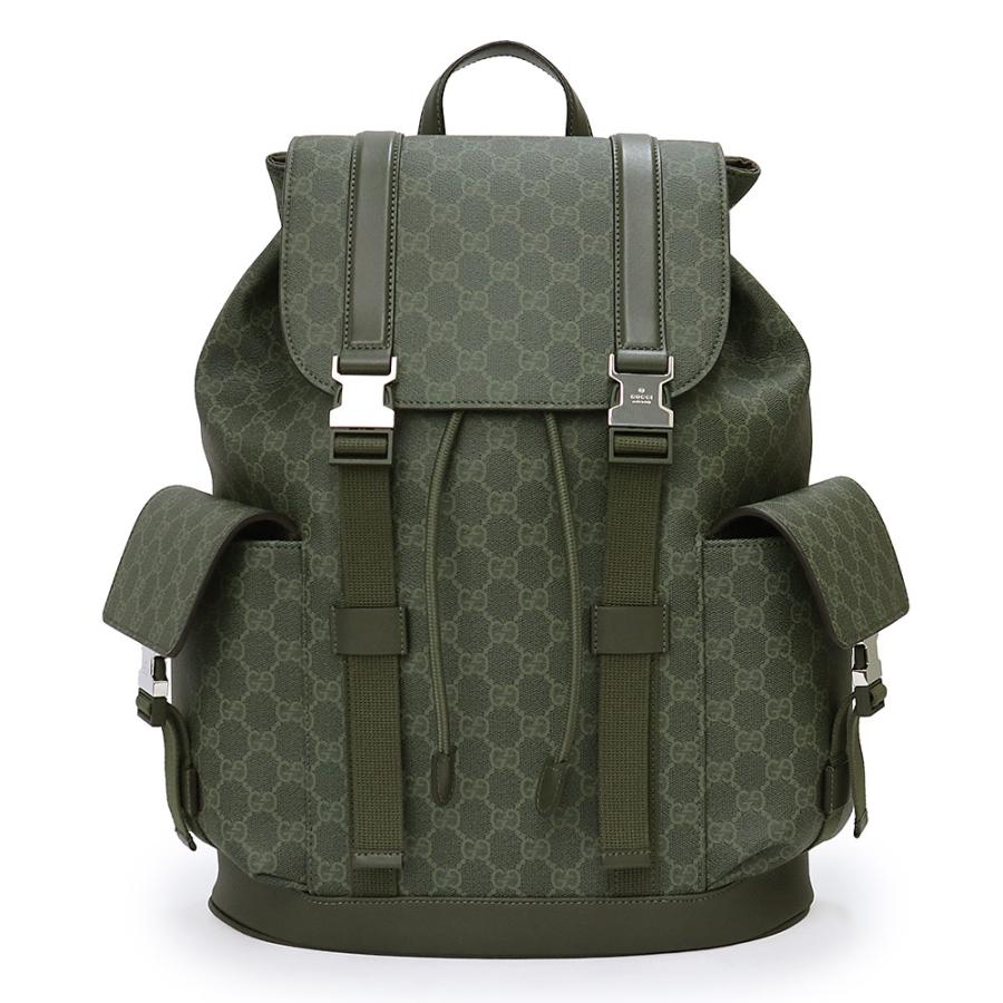 Gucci GGモノグラム ラージ バックパック フォレストグリーンカラー GUCCI（グッチ） （未使用 展示品）GUCCI 792080 ラージ バックパック