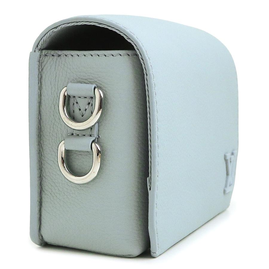ルイ ヴィトン M82804 ファストライン ウェアラブル ウォレット LV アエログラム カーフスキン Bleu Nuage ブルーニュアーズ ショルダーバッグ 斜め掛け レザー シルバー金具 LOUIS VUITTON（未使用　展示品） LOUIS VUITTON（ルイ・ヴィトン） （未使用 展示品）LOUIS VUITTON