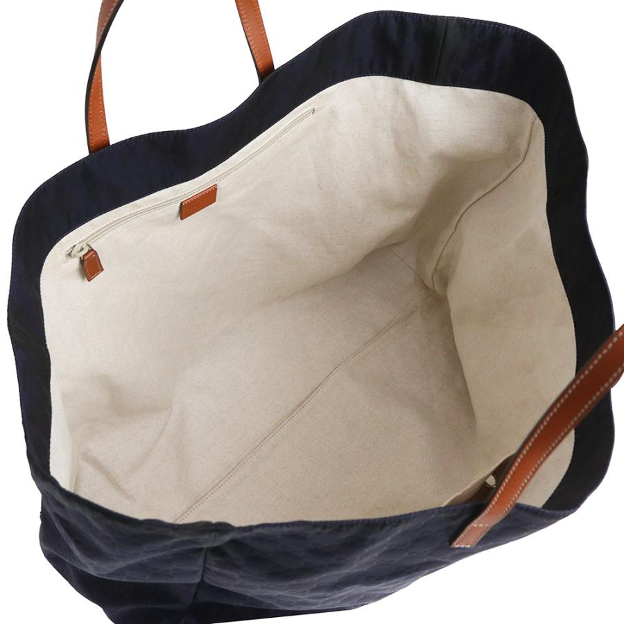 GUCCI（グッチ） （中古）GUCCI 286198 GGナイロン レザー ネイビー