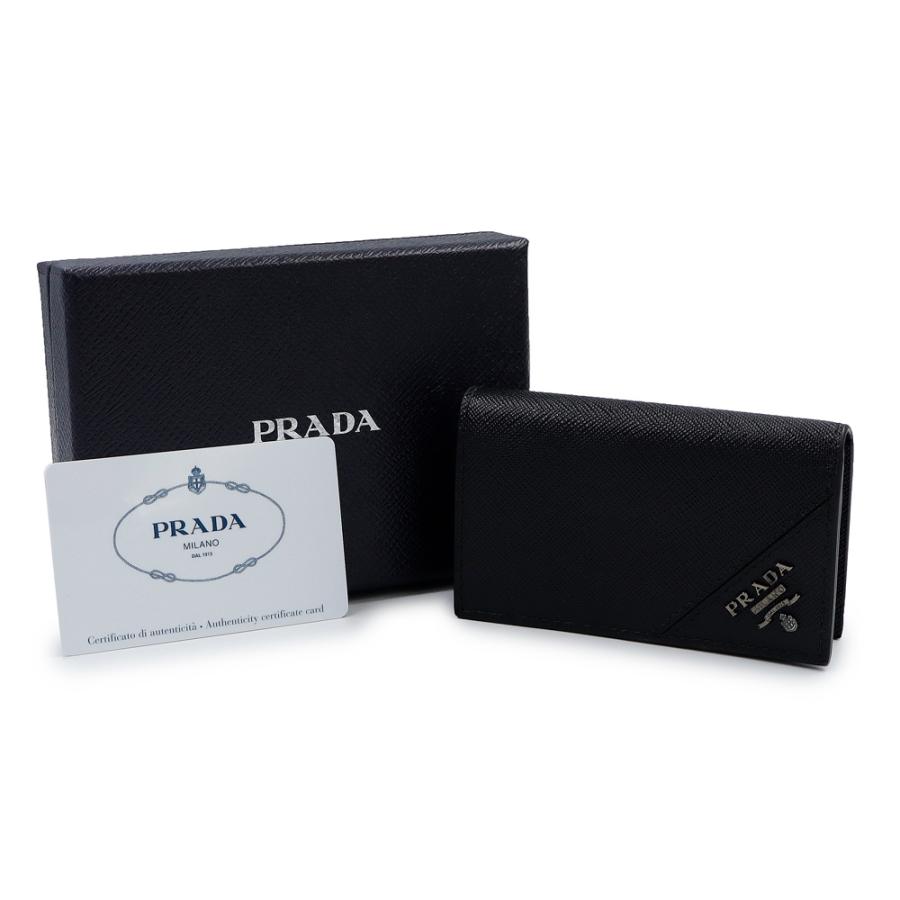 【新品未使用】プラダ 名刺入れ サフィアーノ 2MC122 ネロ 黒 PRADA（プラダ） （新品・未使用品）PRADA 2MC122 サフィアーノ メタル
