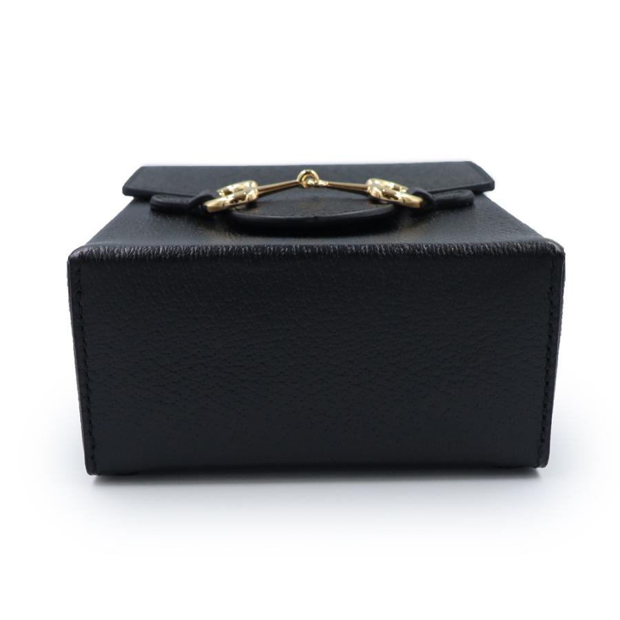 ✨美品✨GUCCI ショルダーバッグ ホースシュー ブラック レザーゴールド金具 GUCCI（グッチ） （美品）GUCCI 732302 ホースビット1955 レザー