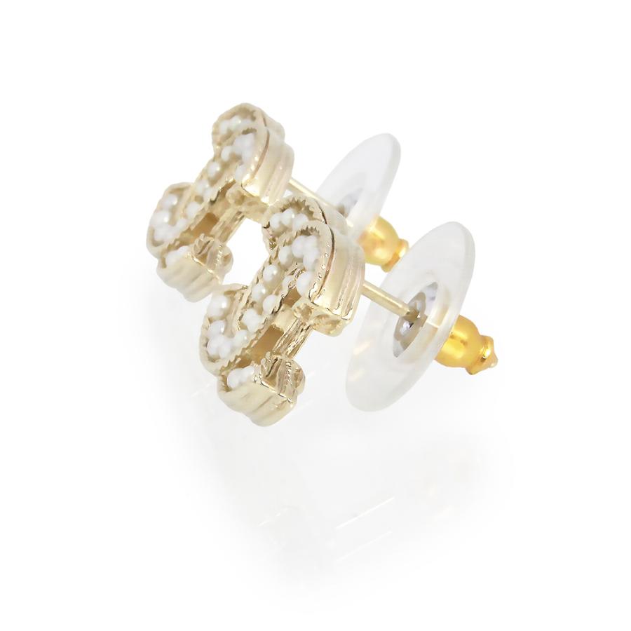 CHANEL イエロー ロゴピアス 箱付き CHANEL - CHANEL シャネル ココ