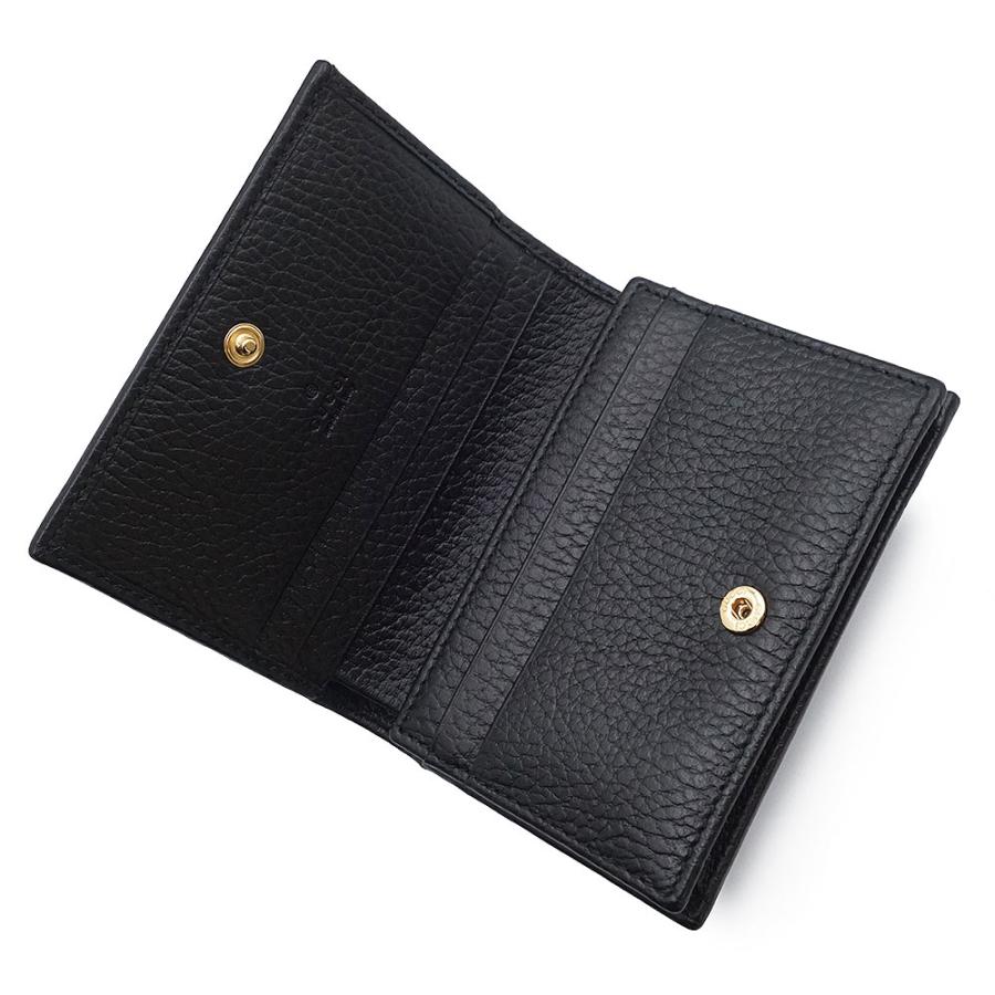【極美品】グッチ 二つ折り財布 GGマーモント レザー 黒 456126 GUCCI（グッチ） （新品・未使用品）GUCCI 456126 GGマーモント ダブル