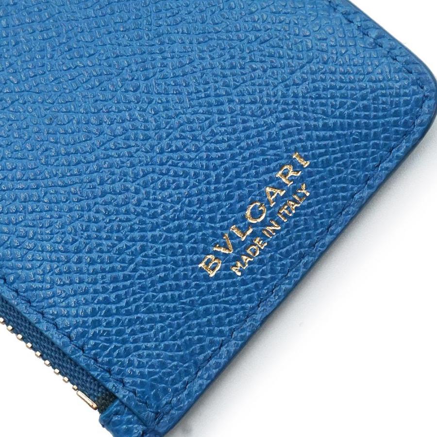 期間限定⭐️値下げBVLGARI ケース ブルー　グレインカーフレザー BVLGARI（ブルガリ） （未使用保管品）BVLGARI 282514 グレインカーフ