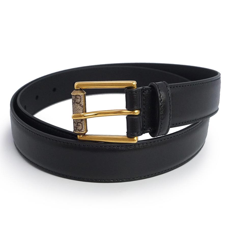 GUCCI グッチ GGバックル レザーベルト ブラック 箱付き グッチ GG バックル レザー ベルト GUCCI グッチ GGバックルレザー