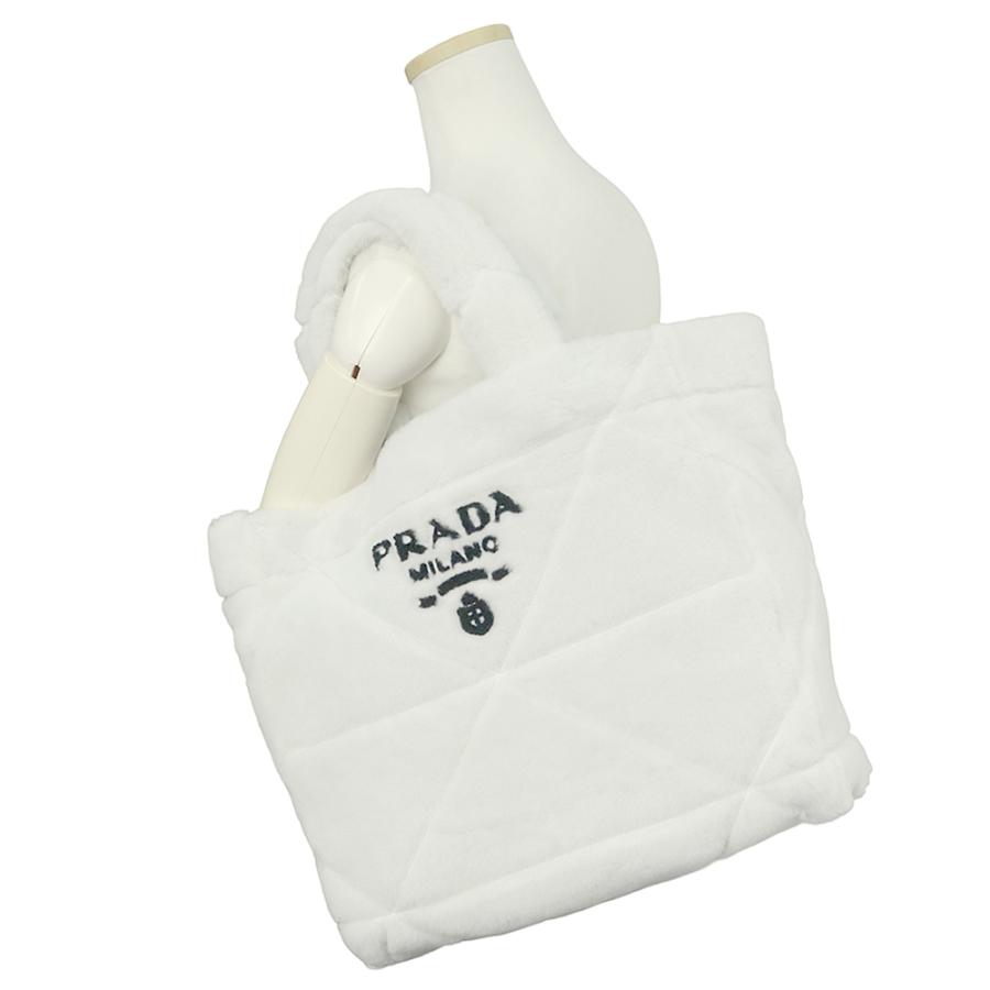 PRADA（プラダ） （中古）PRADA 1BG427 ムートン ファー トートバッグ