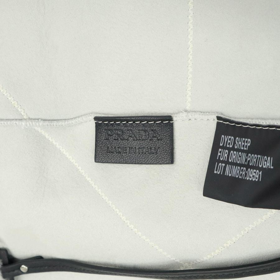 PRADA（プラダ） （中古）PRADA 1BG427 ムートン ファー トートバッグ