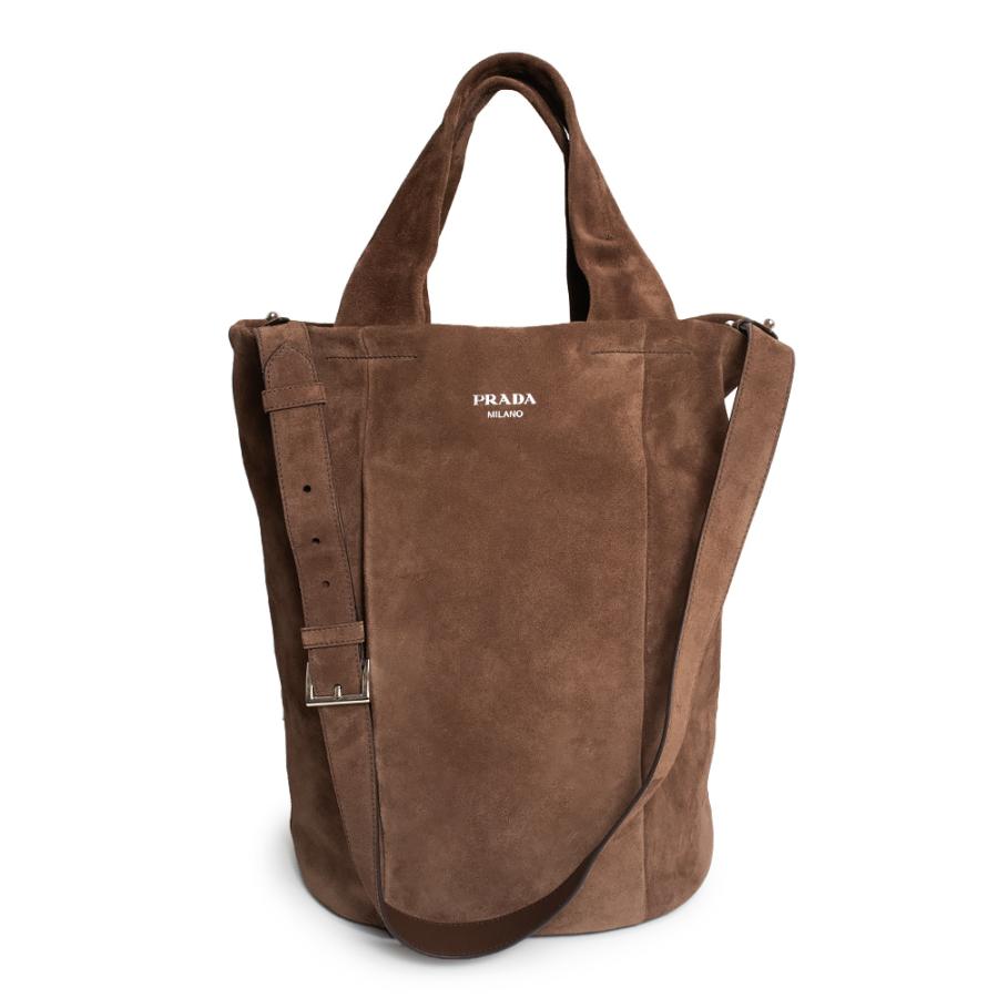 PRADA（プラダ） （美品）PRADA 2VG129 2Way トート スウェード CAFFE