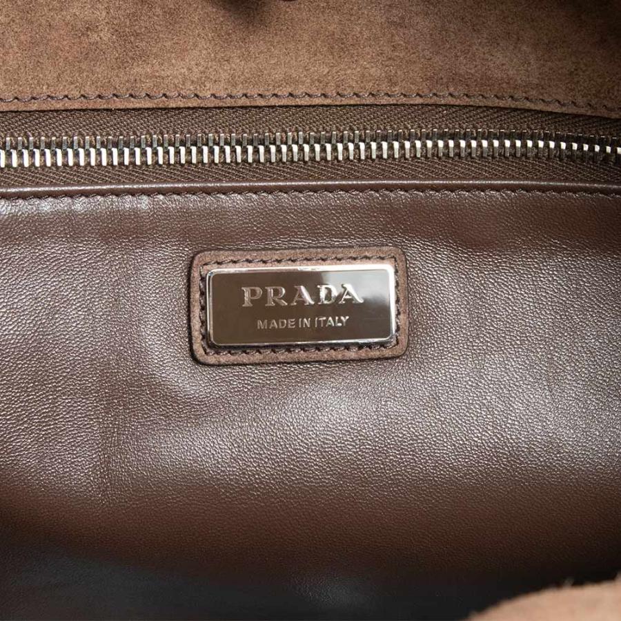 PRADA（プラダ） （美品）PRADA 2VG129 2Way トート スウェード CAFFE