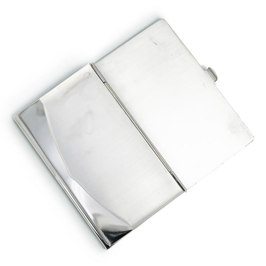 カルティエ 名刺入れ カードケース SV925 Cロゴ スペイン製 箱付き Cartier（カルティエ） （中古）Cartier T1220284 2C ロゴ SV925