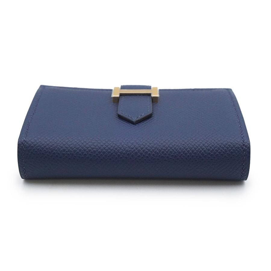 モモ様　HERMES ベアンコンパクト　エプソン　ネイビー　ゴールド金具　新品 HERMES（エルメス） （新品・未使用品）HERMES ベアン ミニ コンパクト