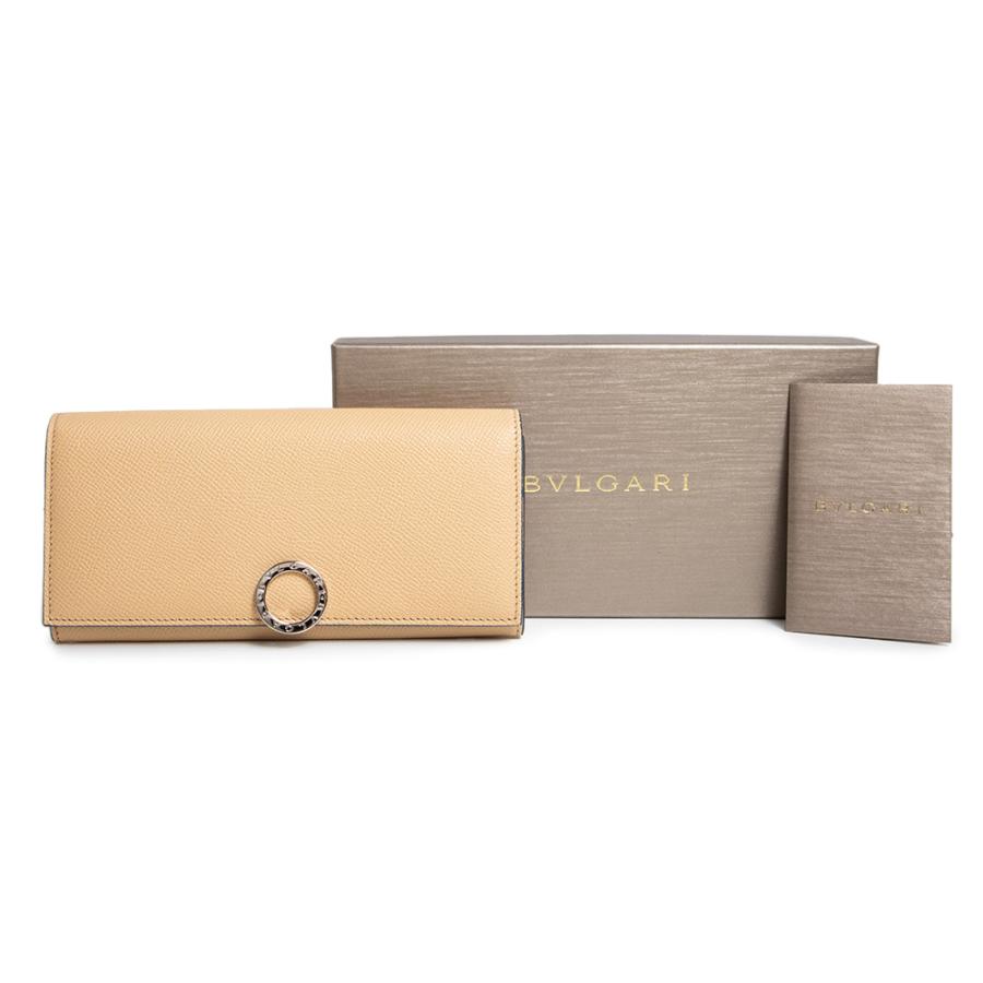 BVLGARI 長財布 ベージュ BVLGARI（ブルガリ） （新品・未使用品）BVLGARI クリップ ラージ