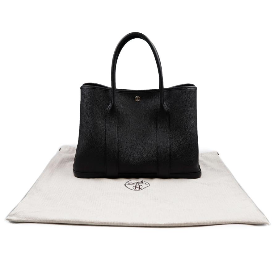 HERMES　エルメス ガーデンパーティ PM ネゴンダ ブラック □P刻印 HERMES（エルメス） （美品）HERMES ガーデンパーティ PM 36 ネゴンダ