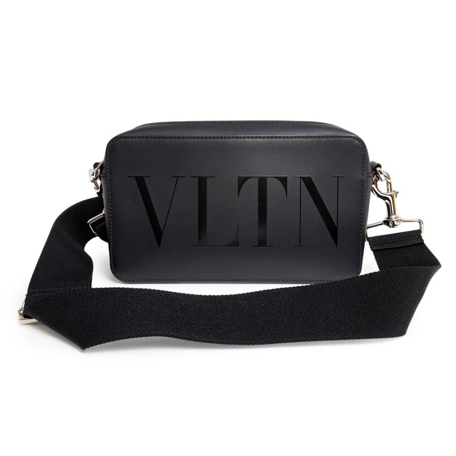 ヴァレンティノ ガラヴァーニ B0704 VLTN 2WAY クラッチ カーフスキン ブラック ショルダーバッグ 斜め掛け レザー シルバー金具 Valentino Garavani（未使用　展示品） 未使用 展示品）Valentino Garavani ヴァレンティノ ガラヴァーニ