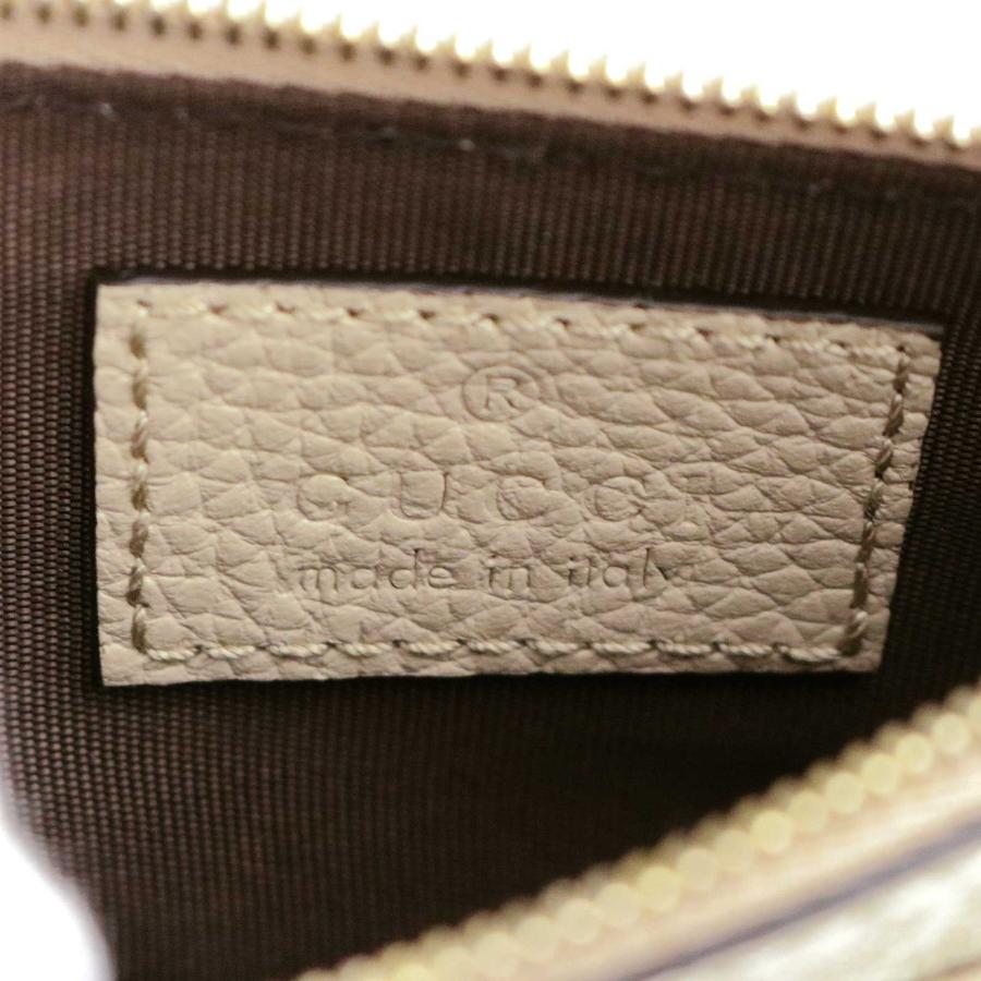 美品◇GUCCI GGパターン ホワイト　ジップキーポーチ　財布　ケース GUCCI（グッチ） （新品・未使用品）GUCCI 837966 ダブルG バイカラー