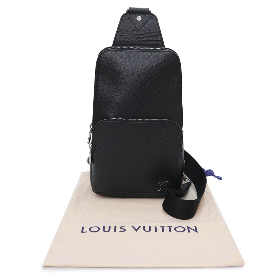 美品 ルイヴィトン タイガ アヴェニュー スリングバッグ ボディバッグ ショルダーバッグ ブラック M30443 LOUIS VUITTON（ルイ・ヴィトン） （中古）LOUIS VUITTON ルイ