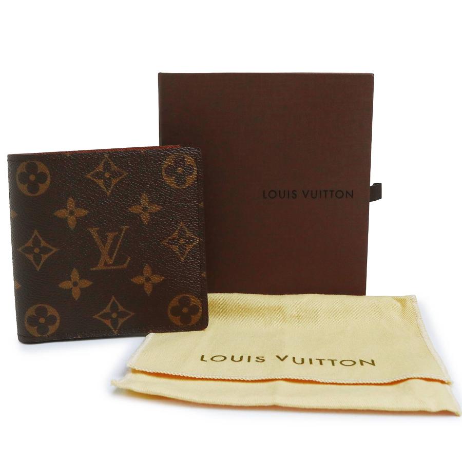 ルイ ヴィトン M61675 ポルトフォイユ マルコ モノグラム ブラウン 二つ折り財布 ゴールド金具 LOUIS VUITTON（未使用保管品） LOUIS VUITTON（ルイ・ヴィトン） （未使用保管品）LOUIS VUITTON ルイ