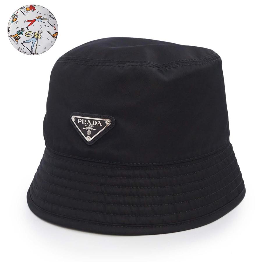 【新品未使用】プラダ　2HC137 三角プレートリナイロン バケットハット PRADA（プラダ） （未使用保管品）PRADA 2HC137 Re-Nylon