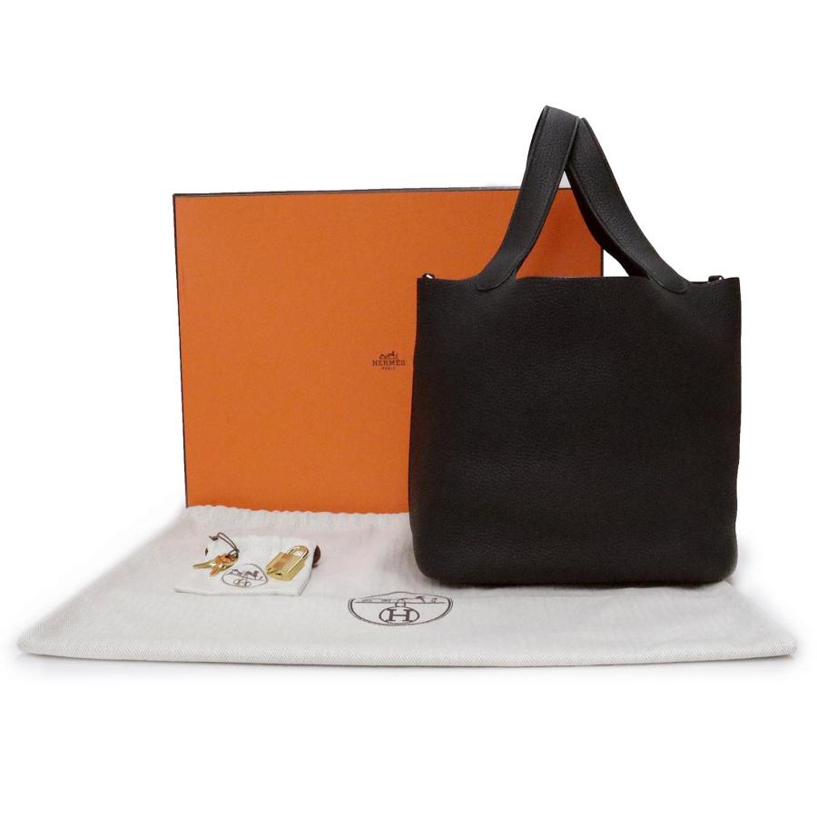 新品展示品✨HERMES エルメス ピコタンロックMM❤️トリヨン・超人気ブラック HERMES（エルメス） （未使用 展示品）HERMES ピコタンロック 22 MM
