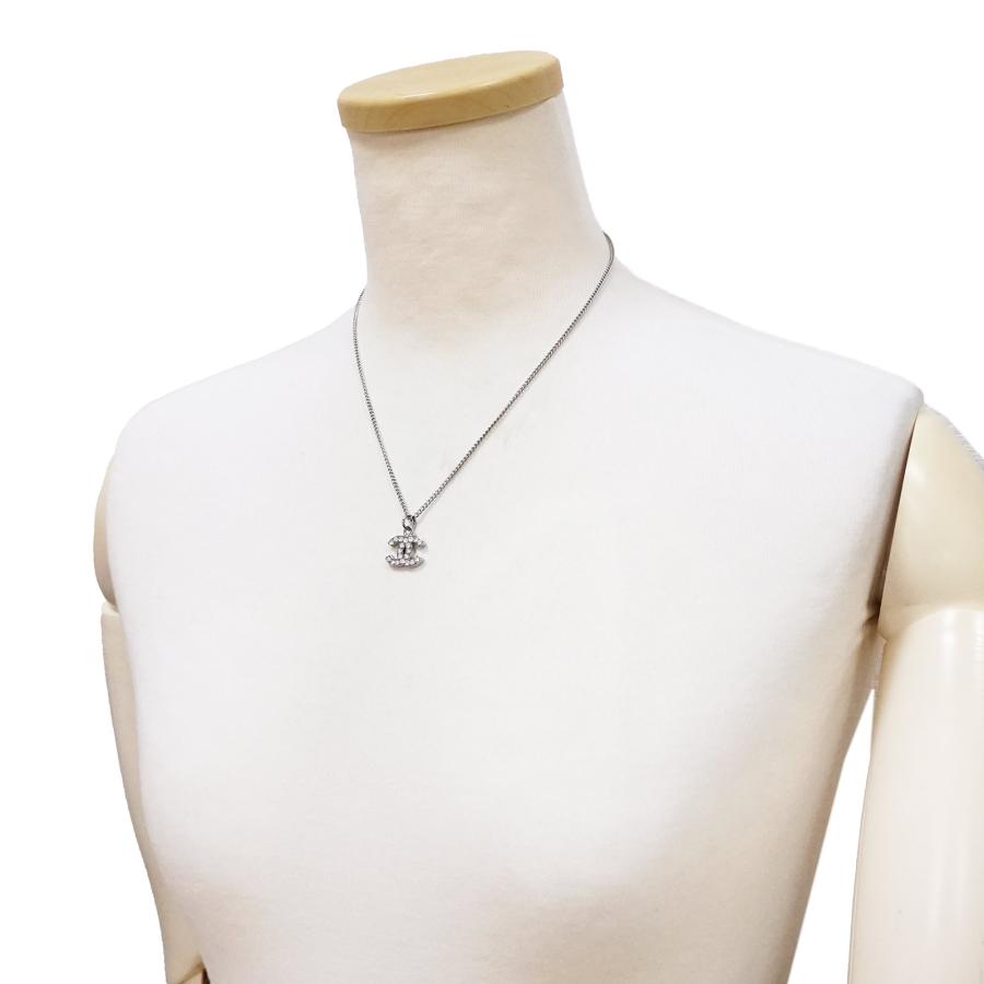 CHANEL シャネル ココマーク ネックレス シルバー A28942 CHANEL（シャネル） （未使用 展示品）CHANEL A28942 ラインストーン