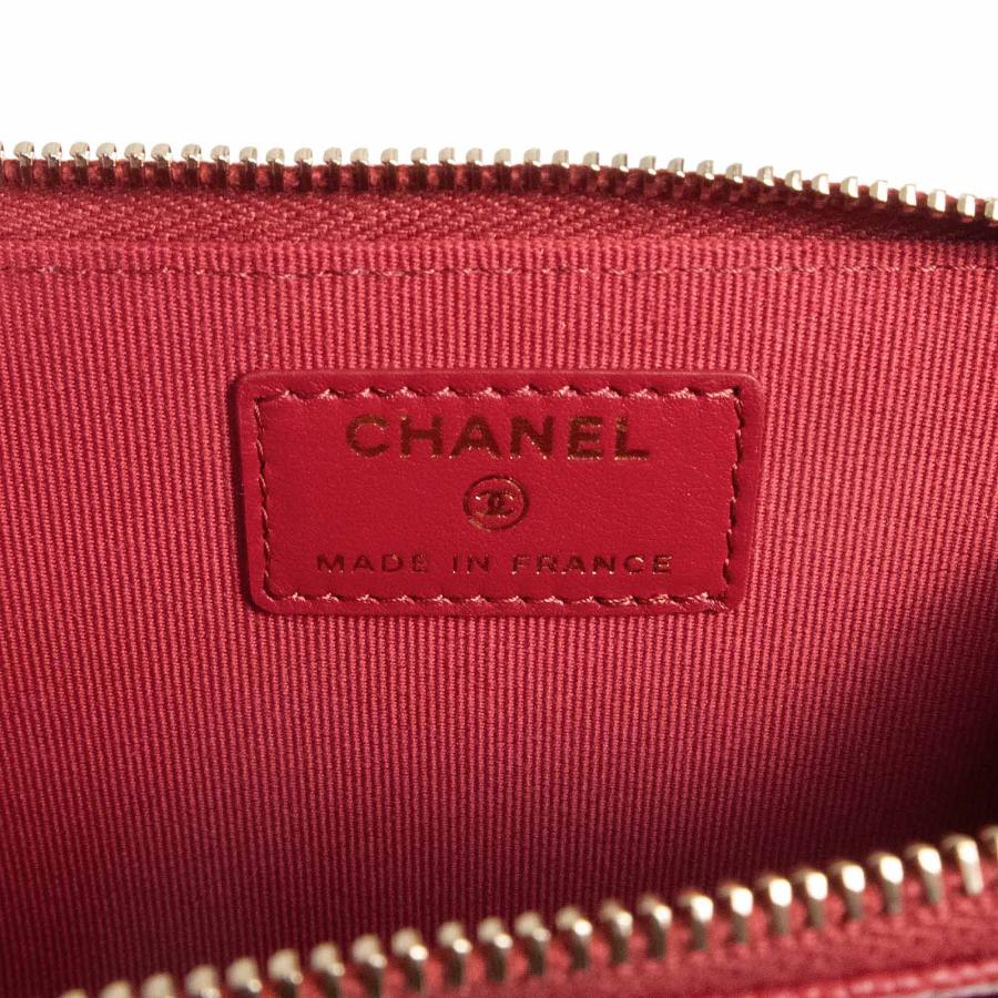 シャネル ケース　L字　キャビアスキン　レッド　赤 CHANEL（シャネル） （新品・未使用品）CHANEL AP3179 クラシック