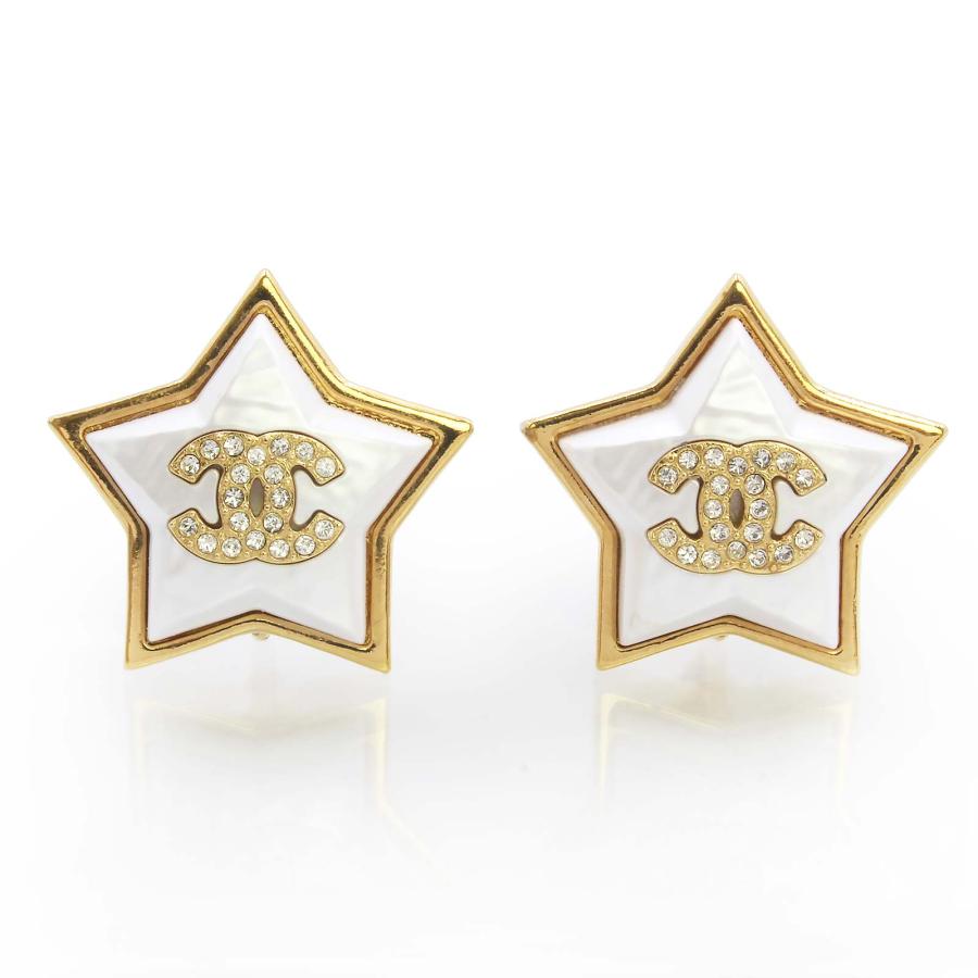 CHANEL イヤリング　CHANELロゴ　未使用 CHANEL（シャネル） （未使用 展示品）CHANEL ABC849 スター 星 ココ