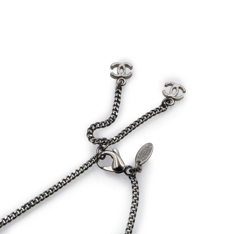 シャネル 25C パール ココマーク ネックレス シルバー CHANEL（シャネル） （新品同様品）CHANEL ココマーク パール ダーク
