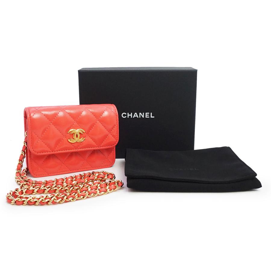 【希少 良品】シャネル ジッピーウォレット マトラッセ ココマーク レザー 赤系 CHANEL（シャネル） （新品・未使用品）CHANEL マトラッセ ココマーク