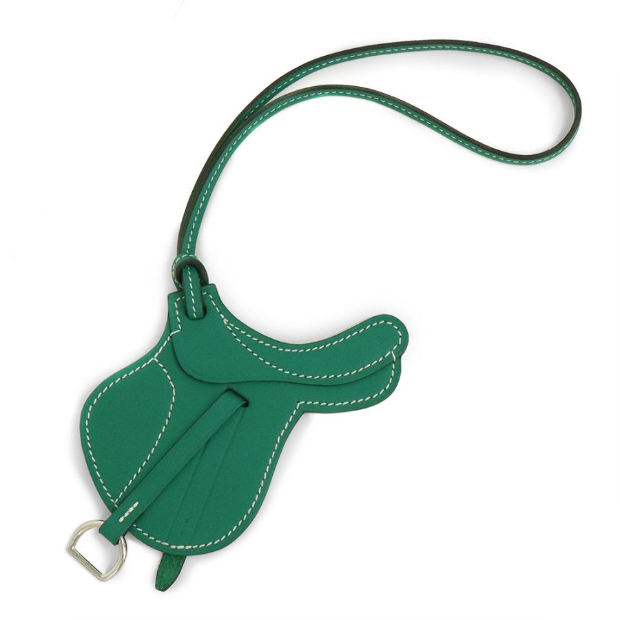 新品 未使用品 エルメス チャーム パドック 緑 セル セーラー パドック 財布 帽子 ファッション小物 バッグチャーム グリーン 緑 ユニセックス Hcau4 箱付 ブランドシティ 第1位獲得