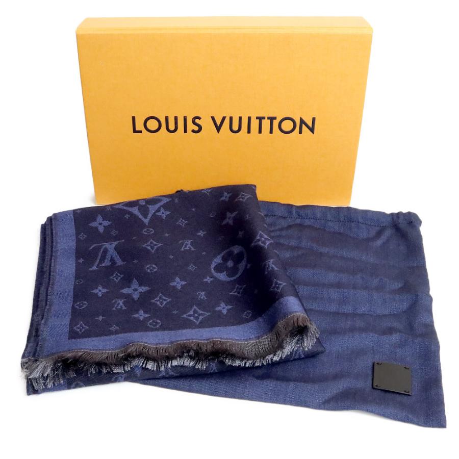 早割クーポン LOUIS VUITTON ストール 紺 新品未使用 o1saude.com.br