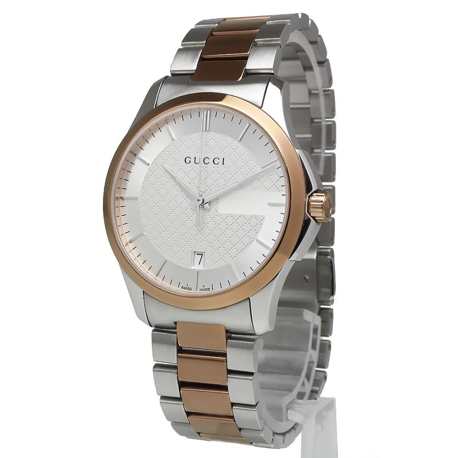 新品 未使用品 グッチ Gucci Gタイムレス クオーツ メンズ 腕時計 シルバー ピンクゴールド 126 4 Ya 箱付 訳あり ブランドシティ 通販 Yahoo ショッピング