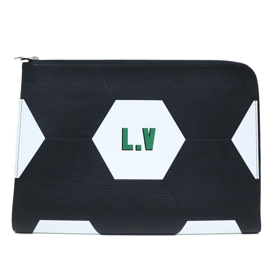 未使用 展示品 ルイ ヴィトン クラッチバッグ メンズファッション Louis Vuitton エピレザー ポシェット ジュール Gm Fifaワールドカップ限定 クラッチバッグ Fifaワールドカップ限定 ブラック 黒 M ブランドシティ