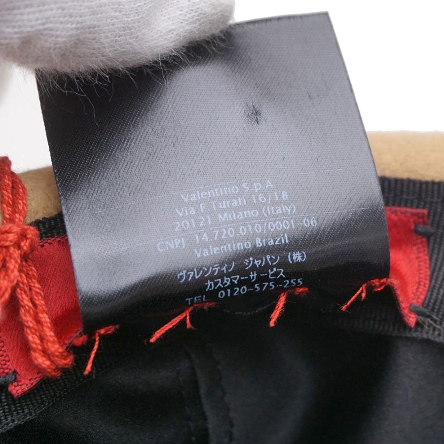 ヴァレンティノ手袋羊革カシミヤシルクvalentino レッド赤